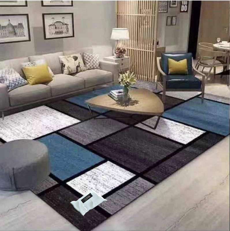 SMTE 200cm by 150cm - Modern 3D Design Area 1 Rug & Complementary IYWA Tieback with keychain
