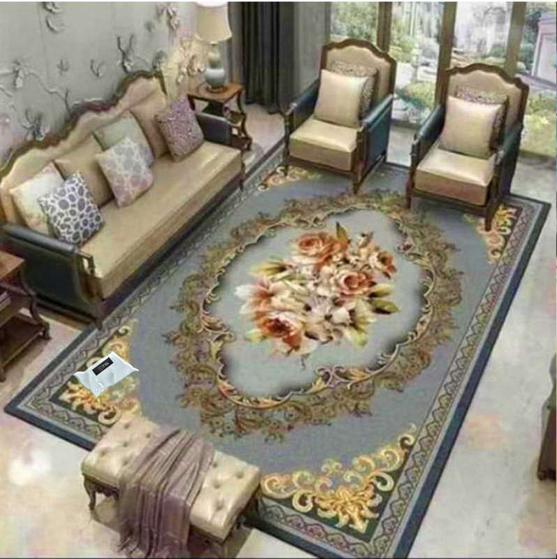 SMTE Modern 3D Geometric Design Area 10 Rug & Complementary IH Tieback with keychain