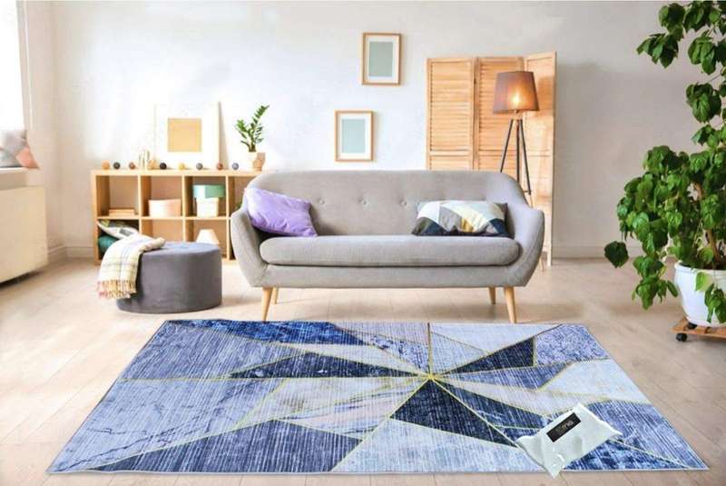 SMTE 200cm by 150cm - Modern 3D Design Area 32 Rug & Complementary IYWA Tieback with keychain