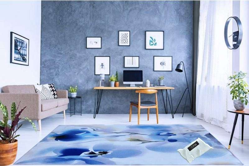 SMTE 200cm by 150cm - Modern 3D Design Area 40 Rug & Complementary IYWA Tieback with keychain