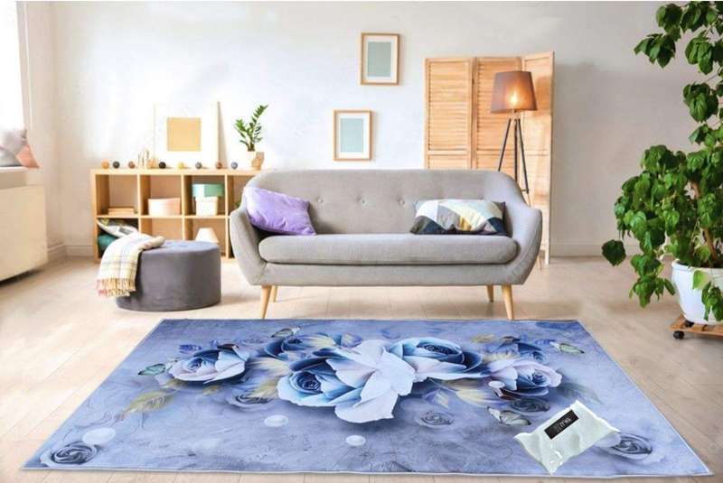SMTE 200cm by 150cm - Modern 3D Design Area 38 Rug & Complementary IYWA Tieback with keychain