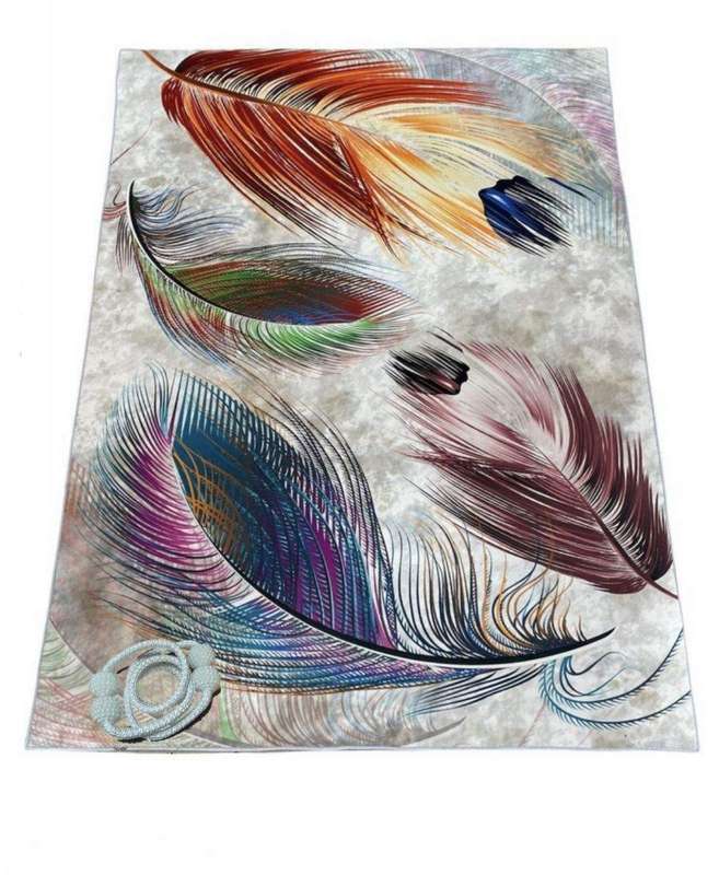 SMTE 200cm by 150cm - Modern 3D Design Area 23 Rug & Complementary IYWA Tieback with keychain