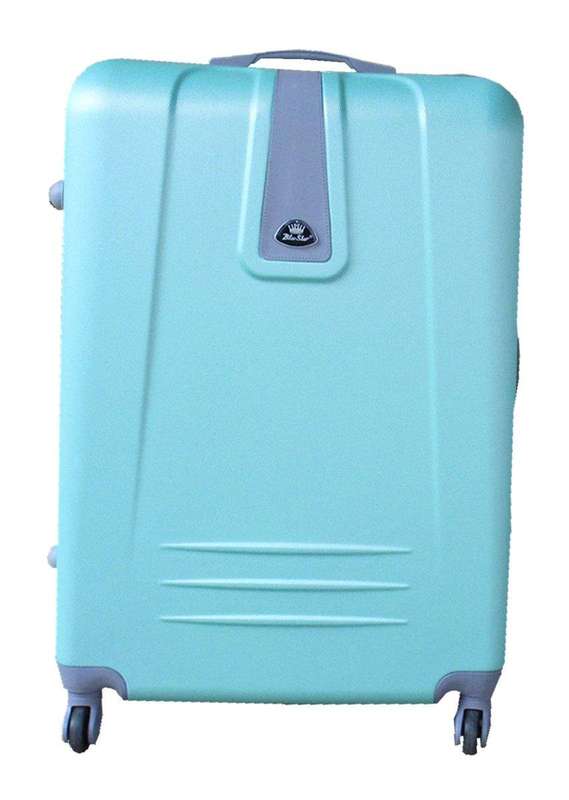 SMTE Blue Star 1 Piece Sleek Luggage 20" - Apple Green with keychain