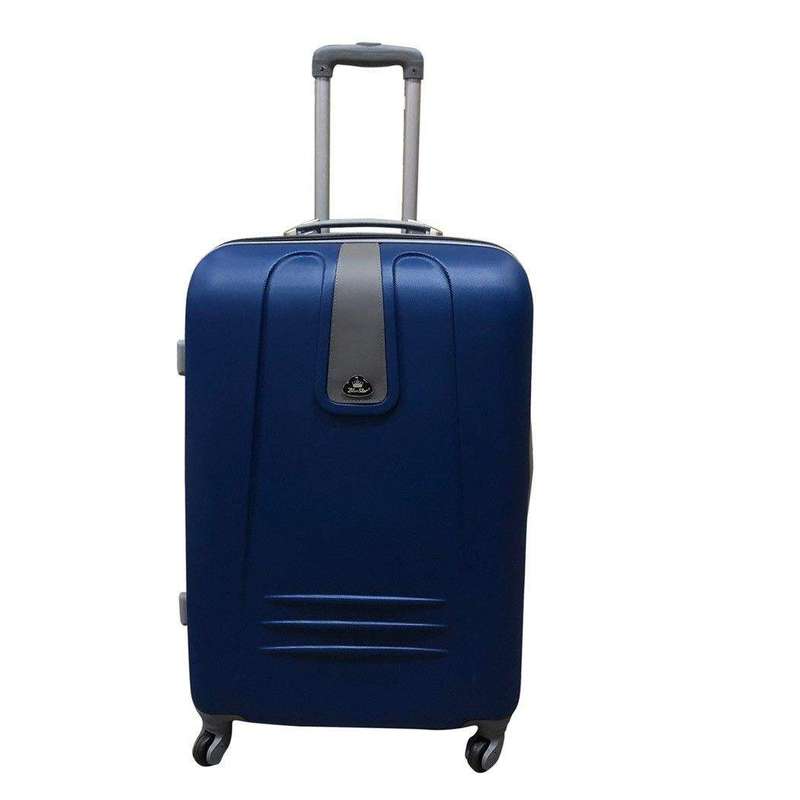 SMTE 1 Piece Sleek Luggage 28" - Blue with keychain