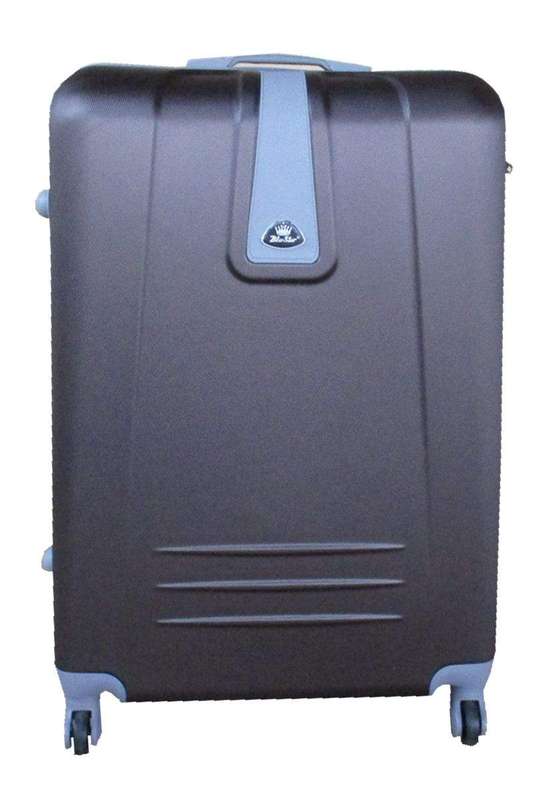 SMTE Blue Star 1 Piece Sleek Luggage 20" - Dark Brown with keychain
