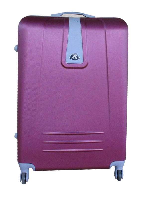 SMTE 1 Piece Sleek Luggage 28" - Dark Purple with keychain