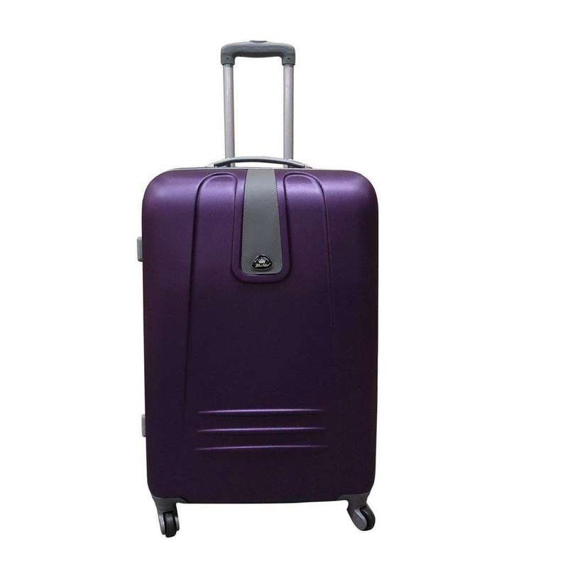 SMTE 1 Piece Sleek Luggage 28" - Purple with keychain