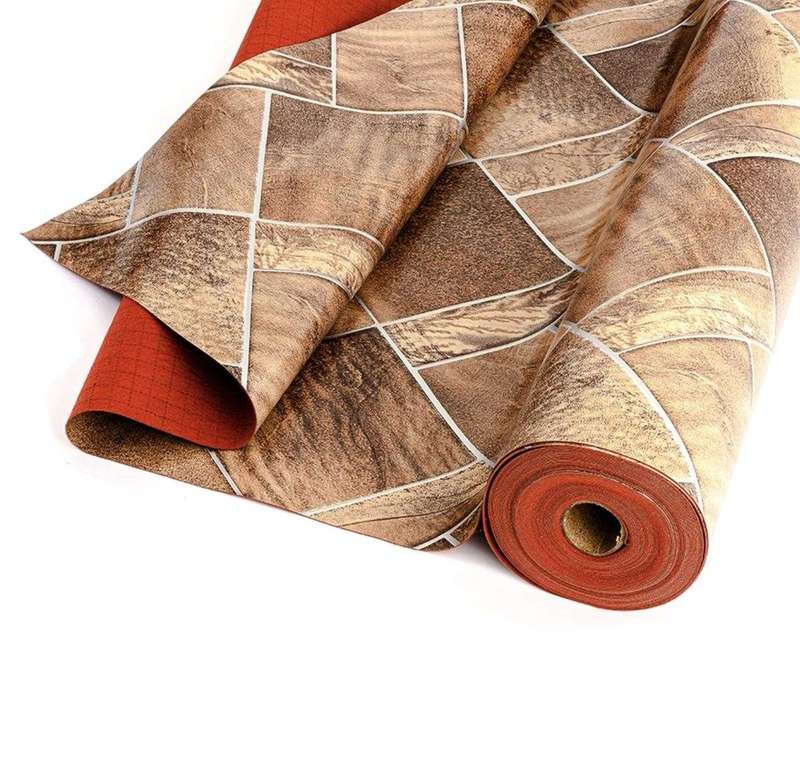 SMTE High Quality Ace Flooring Non Slip Carpet - Brown-Assorted with keychain