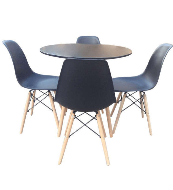 SMTE Round Table Set - Black with keychain