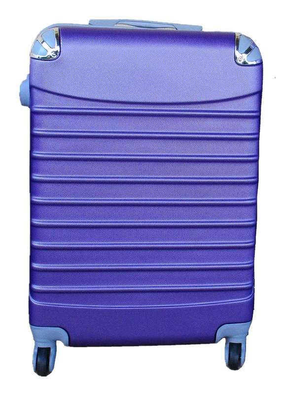SMTE 1 Piece Luggage 20inch Suitcase - Purple with keychain