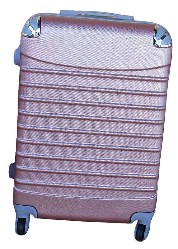 SMTE 1 Piece Luggage 28 inch Suitcase - Rose Gold with keychain