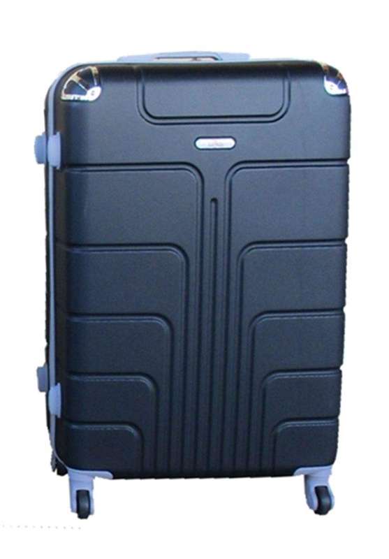 SMTE Luggage Suitcase - 23-inch - 1-Piece - Black with keychain