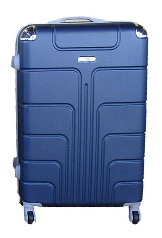 SMTE Luggage Suitcase - 23-inch - 1-Piece - Navy with keychain