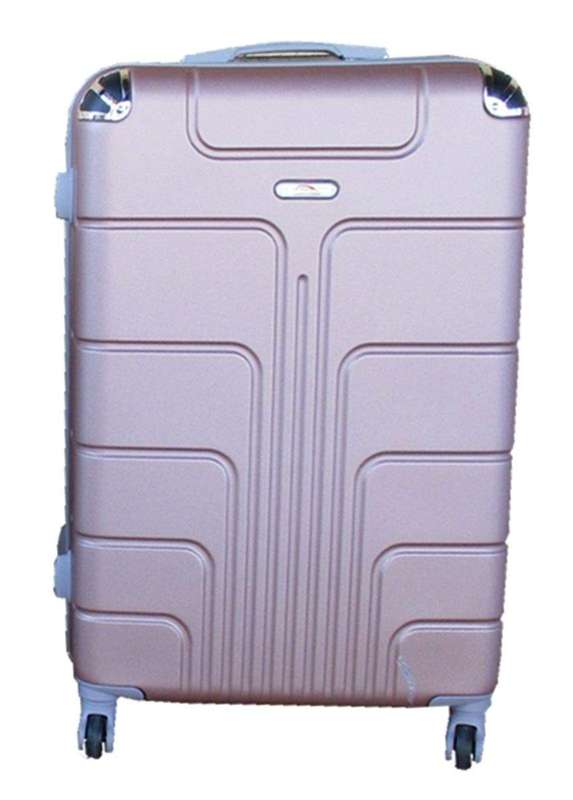 SMTE Luggage Suitcase - 23-inch - 1-Piece - Rose Gold with keychain