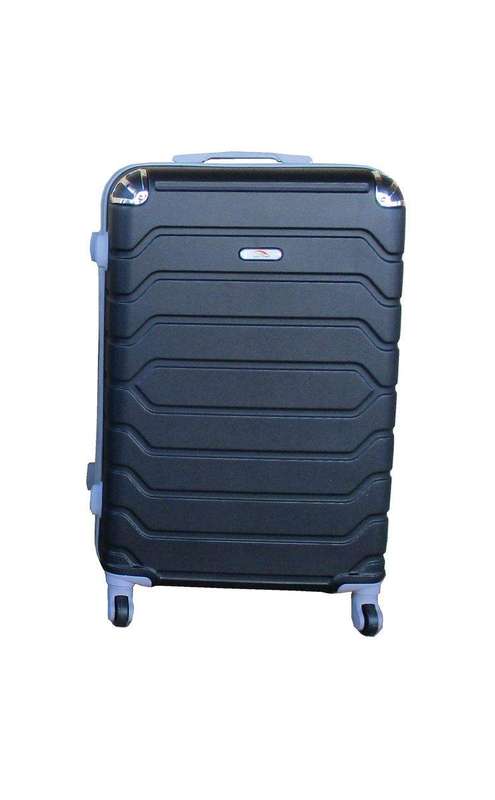 SMTE 1 Piece Luggage 18 inch Suitcase - Black with keychain