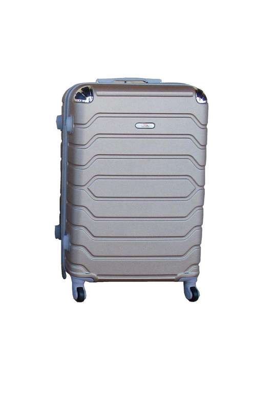 SMTE 1 Piece Luggage 18 inch Suitcase - Gold with keychain