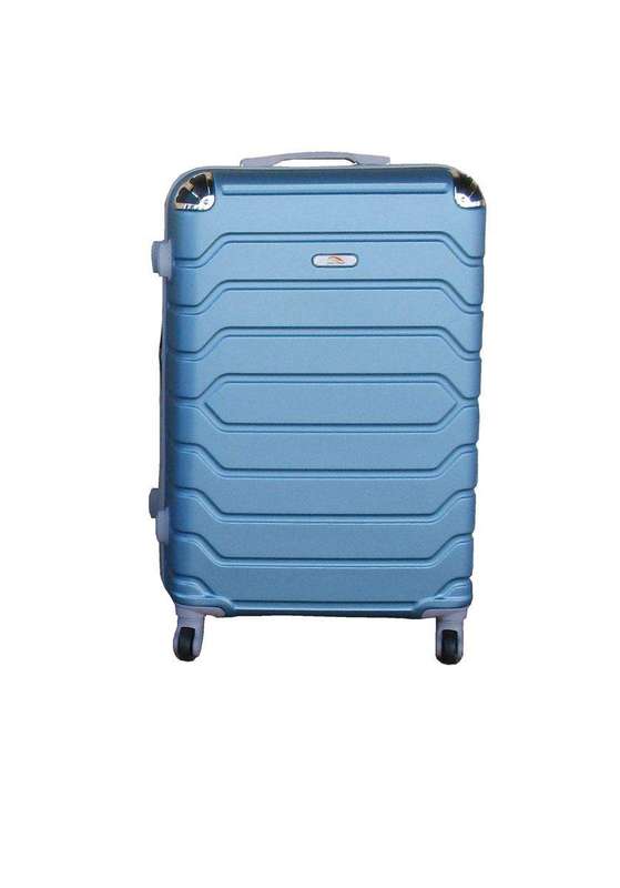 SMTE 1 Piece Luggage 26 Inch Suitcase - Light Blue with keychain