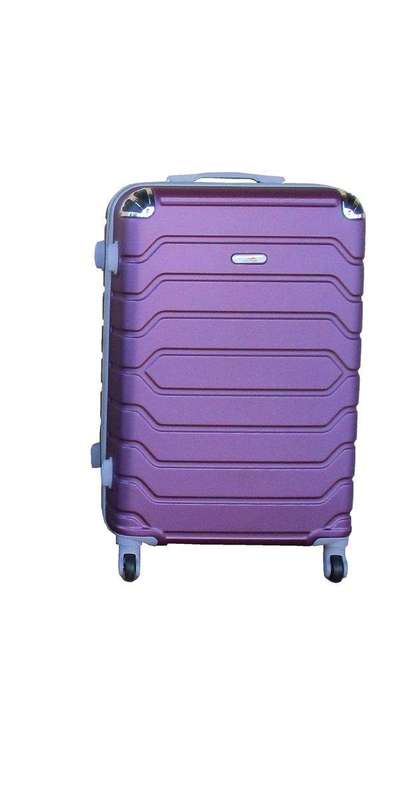 SMTE 1 Piece Luggage 26 Inch Suitcase - Purple with keychain