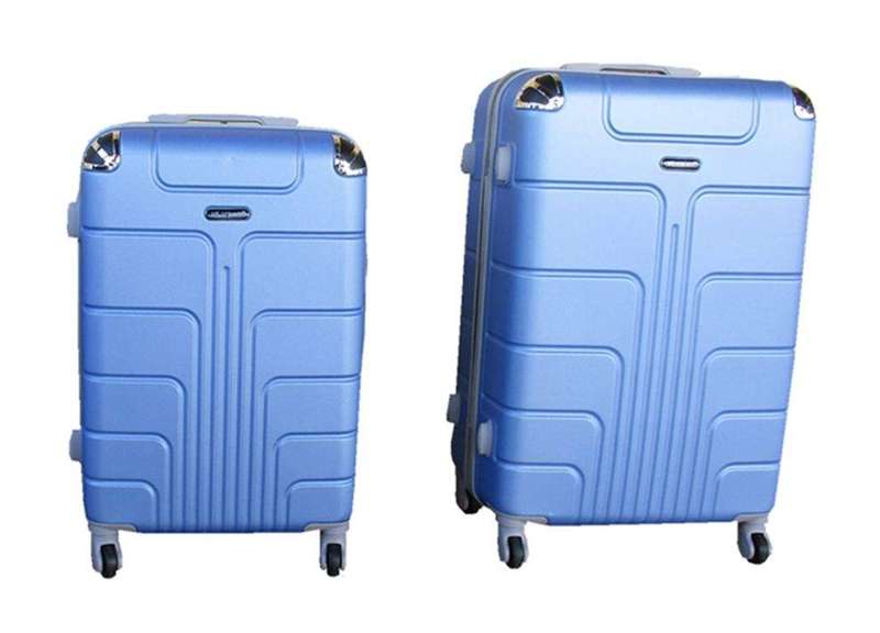 SMTE 2 Piece Luggage Set - Blue with keychain