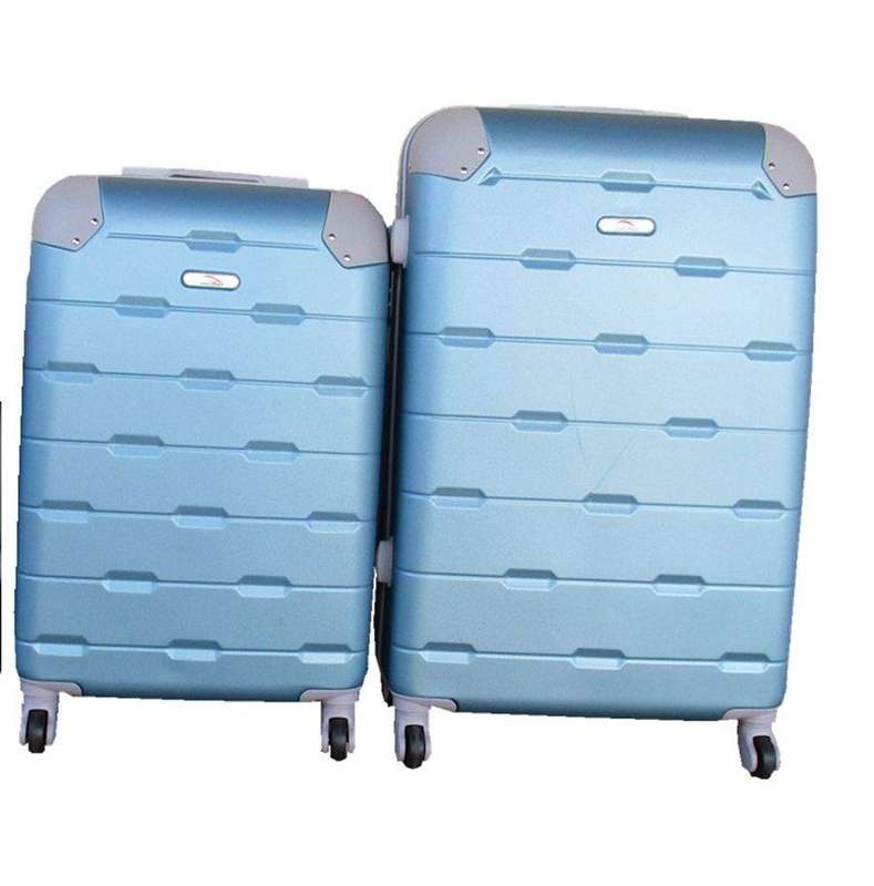 SMTE 2 Piece Luggage Set - Light Green with keychain