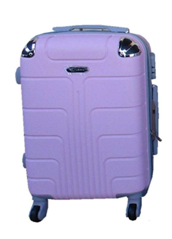 SMTE 1 Piece Luggage 24-inch Suitcase - Light Pink with keychain