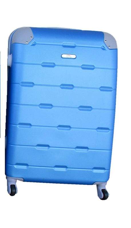 SMTE Luggage 27-inch Suitcase - Blue with keychain