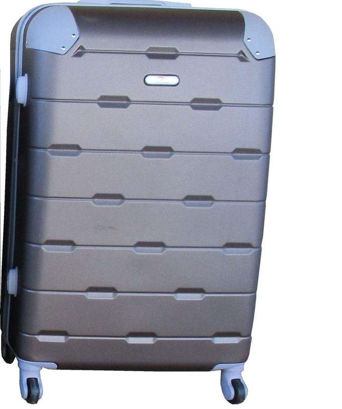 SMTE Luggage 27-inch Suitcase - Brown with keychain