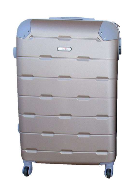 SMTE Luggage 24 inch Suitcase - Gold with keychain