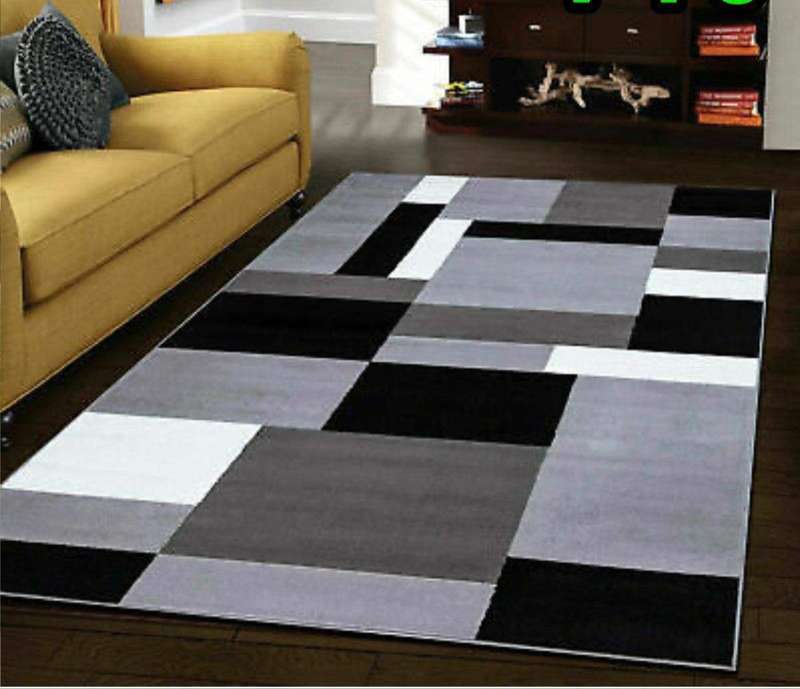 SMTE Dream World 230cmx160cm Authentic 3D Design Rug Printed - Grey with keychain