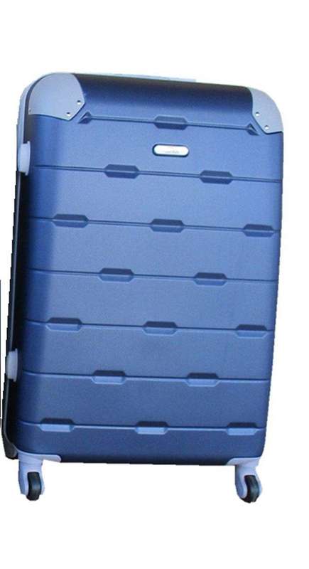 SMTE Luggage 24 inch Suitcase - Navy with keychain