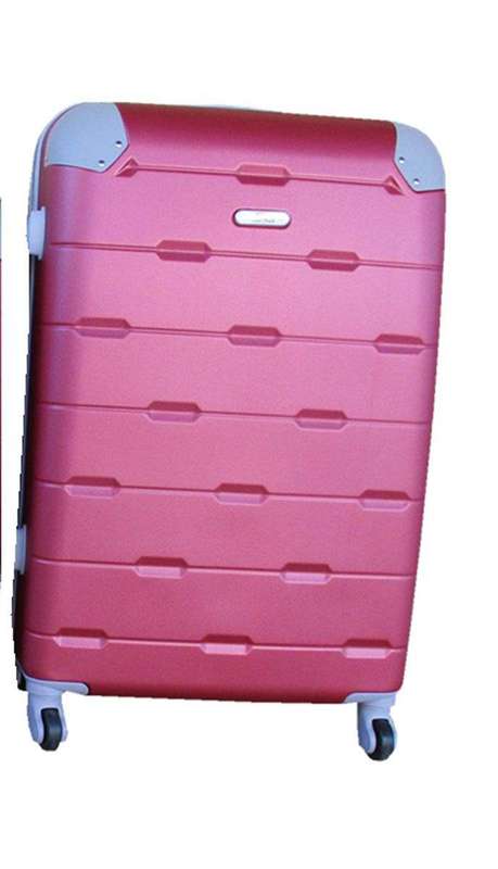 SMTE Luggage 24 inch Suitcase - Red with keychain