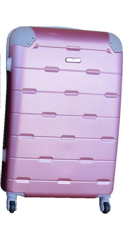 SMTE Luggage 27-inch Suitcase - Red Rose Gold with keychain