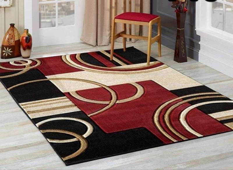 SMTE Dream World 230cmx160cm Authentic 3D Design Rug Printed - Red with keychain