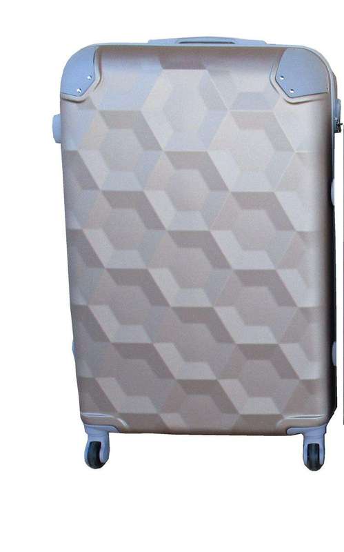 SMTE Luggage 24 inch Suitcase - Gold with keychain