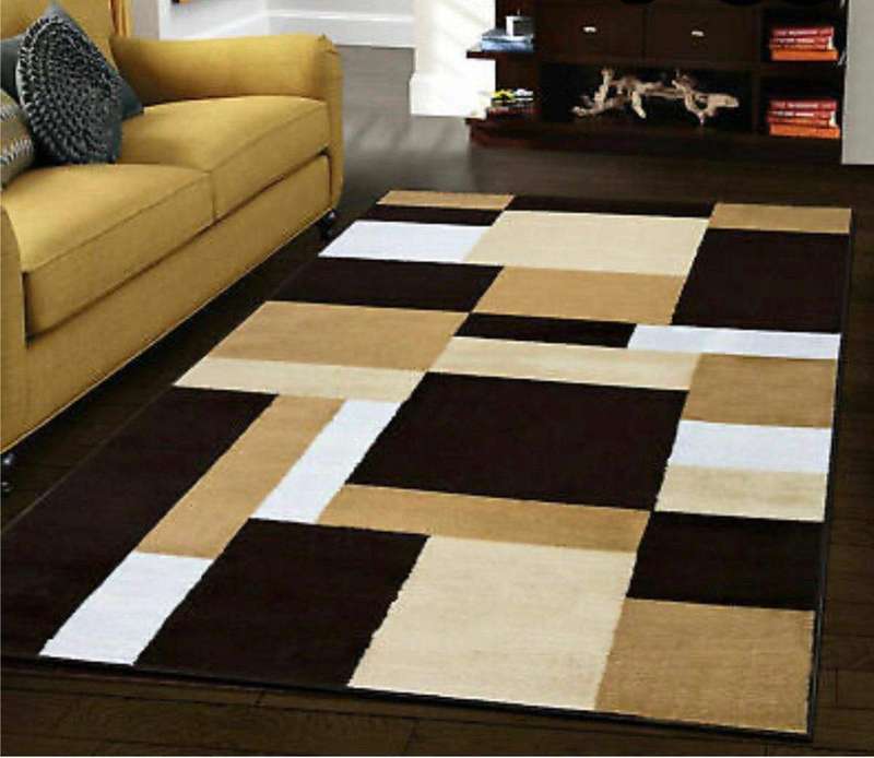 SMTE Dream World 230cmx160cm Authentic 3D Design Rug Printed - Yellow with keychain