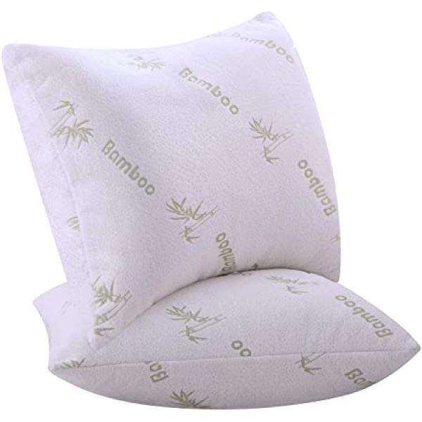 SMTE 2 x Standard Bamboo Pillows with keychain