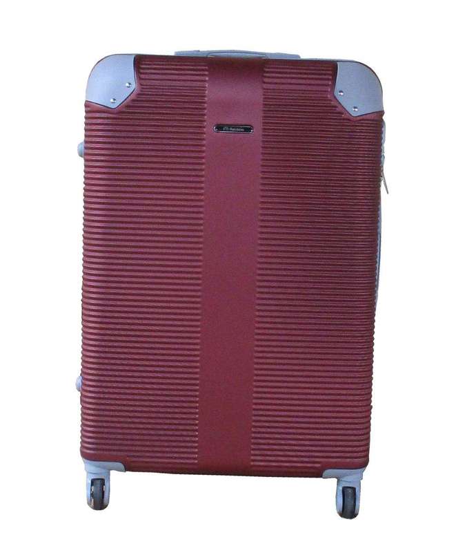 SMTE 1 Piece Hard Outer Shell Luggage - 30" - Maroon with keychain