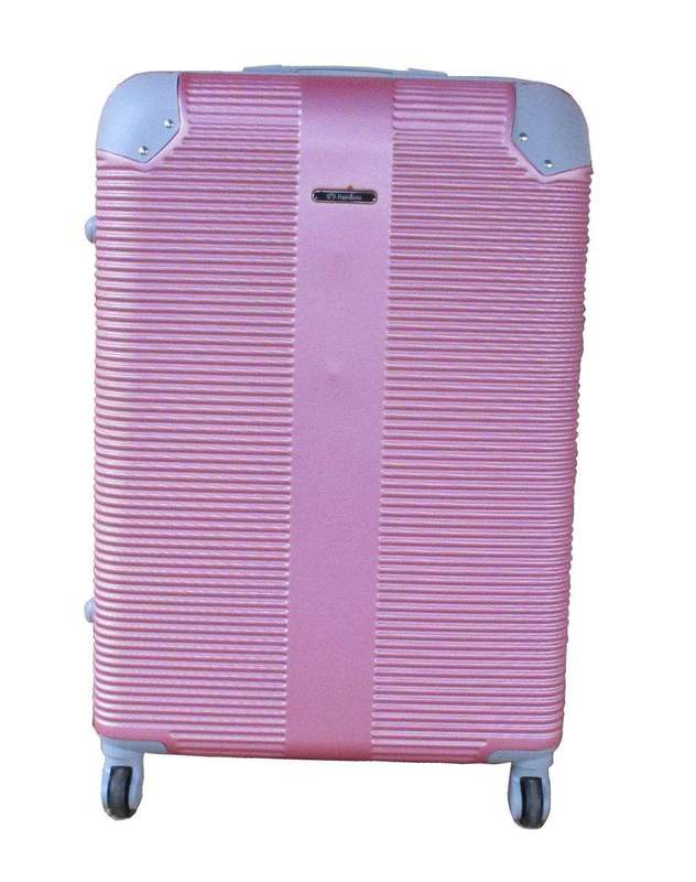 SMTE 1 Piece Hard Outer Shell Luggage 23" - Pink with keychain