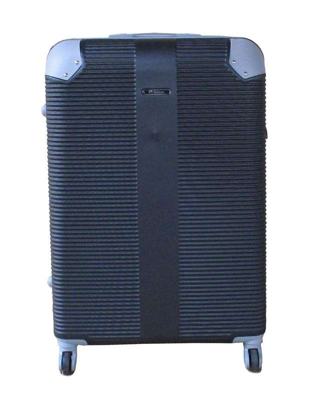 SMTE 1 Piece Hard Outer Shell Luggage - 30" - Black with keychain