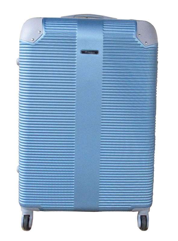 SMTE 1 Piece Hard Outer Shell Luggage 19" - Light Blue with keychain