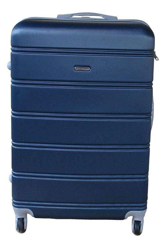 SMTE Premium Travel Luggage Bag 24" - 1 Piece - Dark Blue with keychain