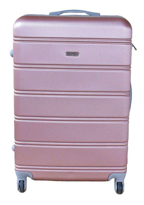 SMTE Premium Travel Luggage Bag 31" - 1 Piece - Rose Gold with keychain