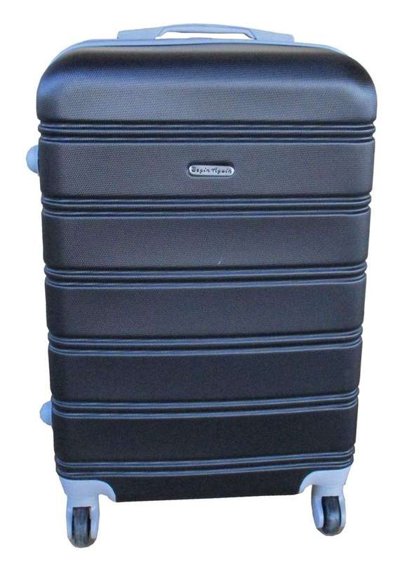 SMTE Premium Travel Luggage Bag 20" - 1 Piece - Black with keychain