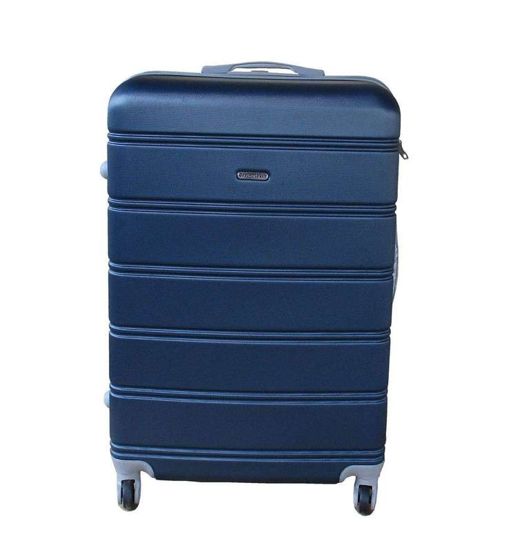 SMTE Premium Travel Luggage Bag 20" - 1 Piece - Dark Blue with keychain