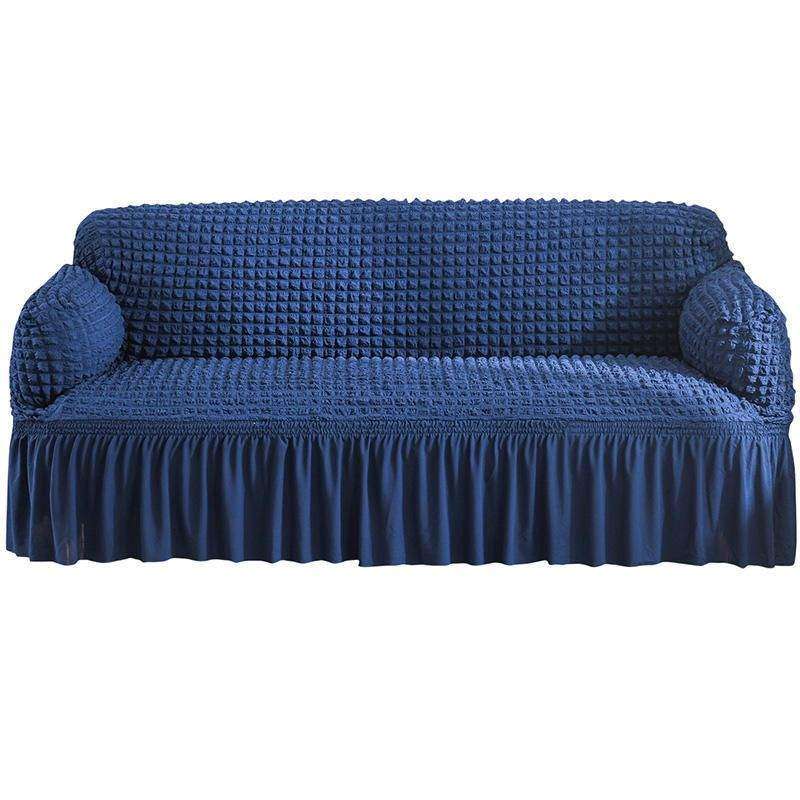 SMTE 4 Pack Seater 2,2,1,1, Sofa / Couch Covers - Blue with keychain