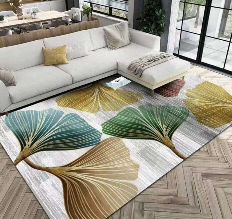 SMTE Quality Modern 3D Geometric Design Area 24 Rug & SMTE Tieback with keychain