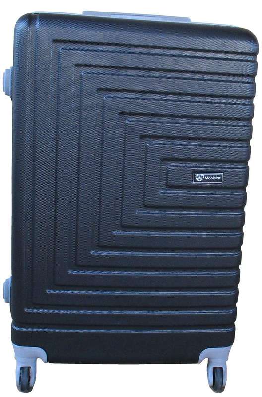 SMTE 1 Piece Mooistar 20 inch Travel Luggage Suitcase Bag - Black with keychain