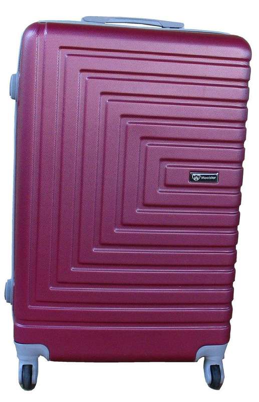 SMTE 1 Piece Mooistar 20 inch Travel Luggage Suitcase Bag - Maroon with keychain