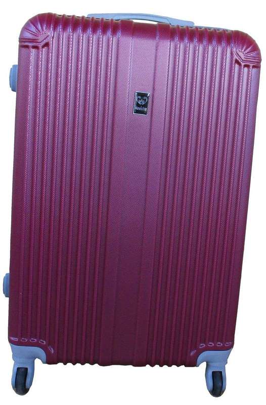 SMTE Mooistar 19 inch Travel Luggage Suitcase Bag - Maroon with keychain