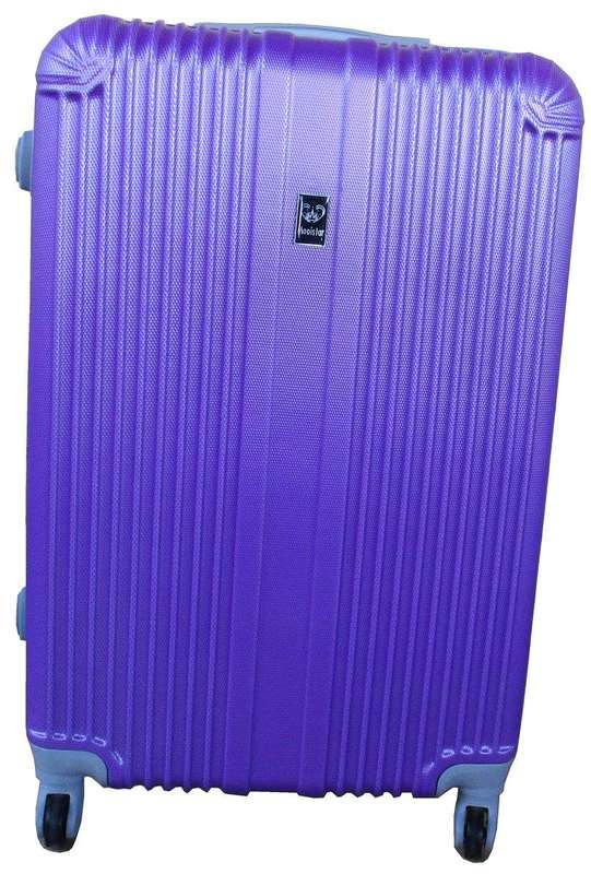 SMTE Mooistar 19 inch Travel Luggage Suitcase Bag - Purple with keychain